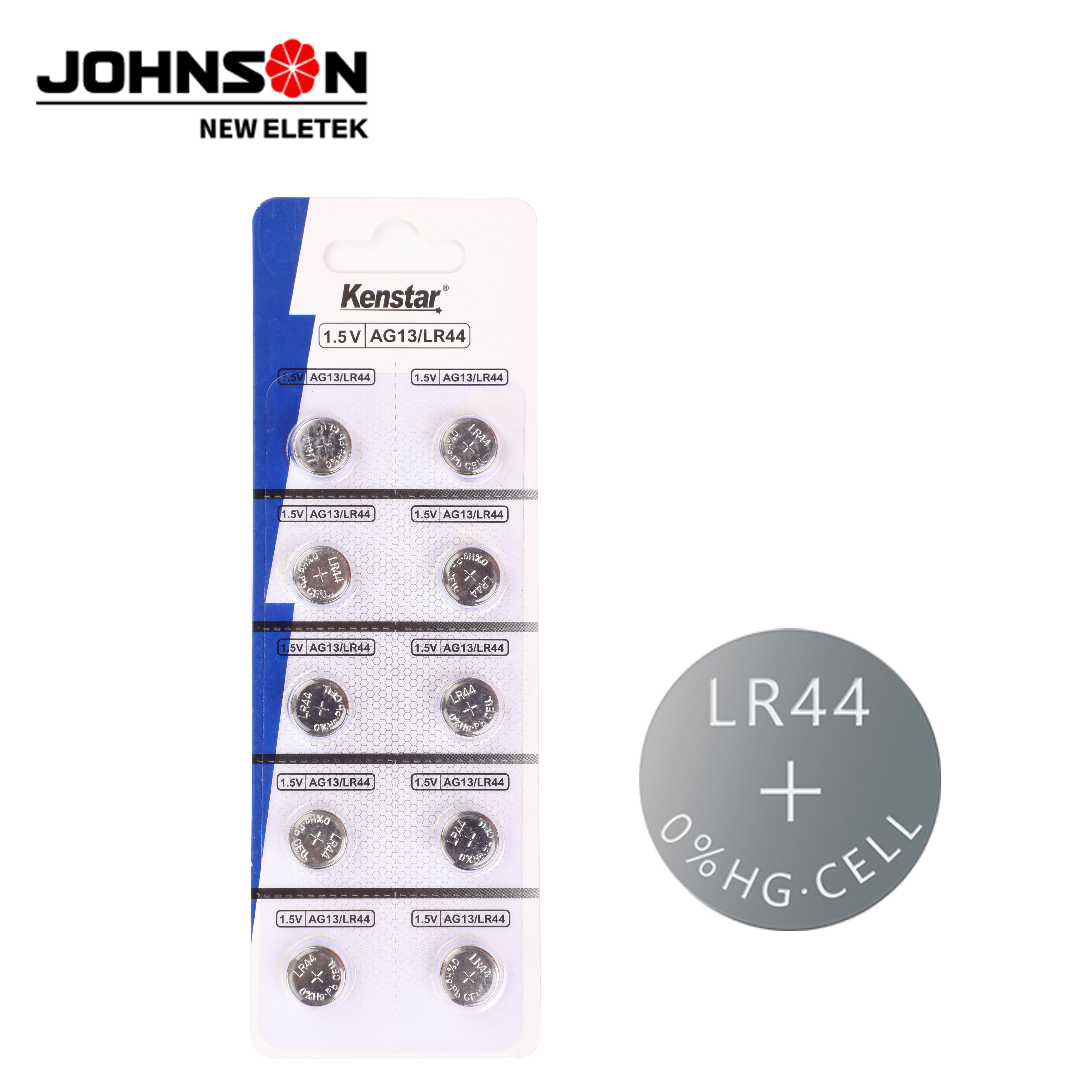 중국산 LR44 AG13 357 303 SR44 배터리 1.5V 대용량 알카라인 버튼형 코인셀 배터리 (라발리아 마이크용) 제조 및  공장 | Johnson Eletek